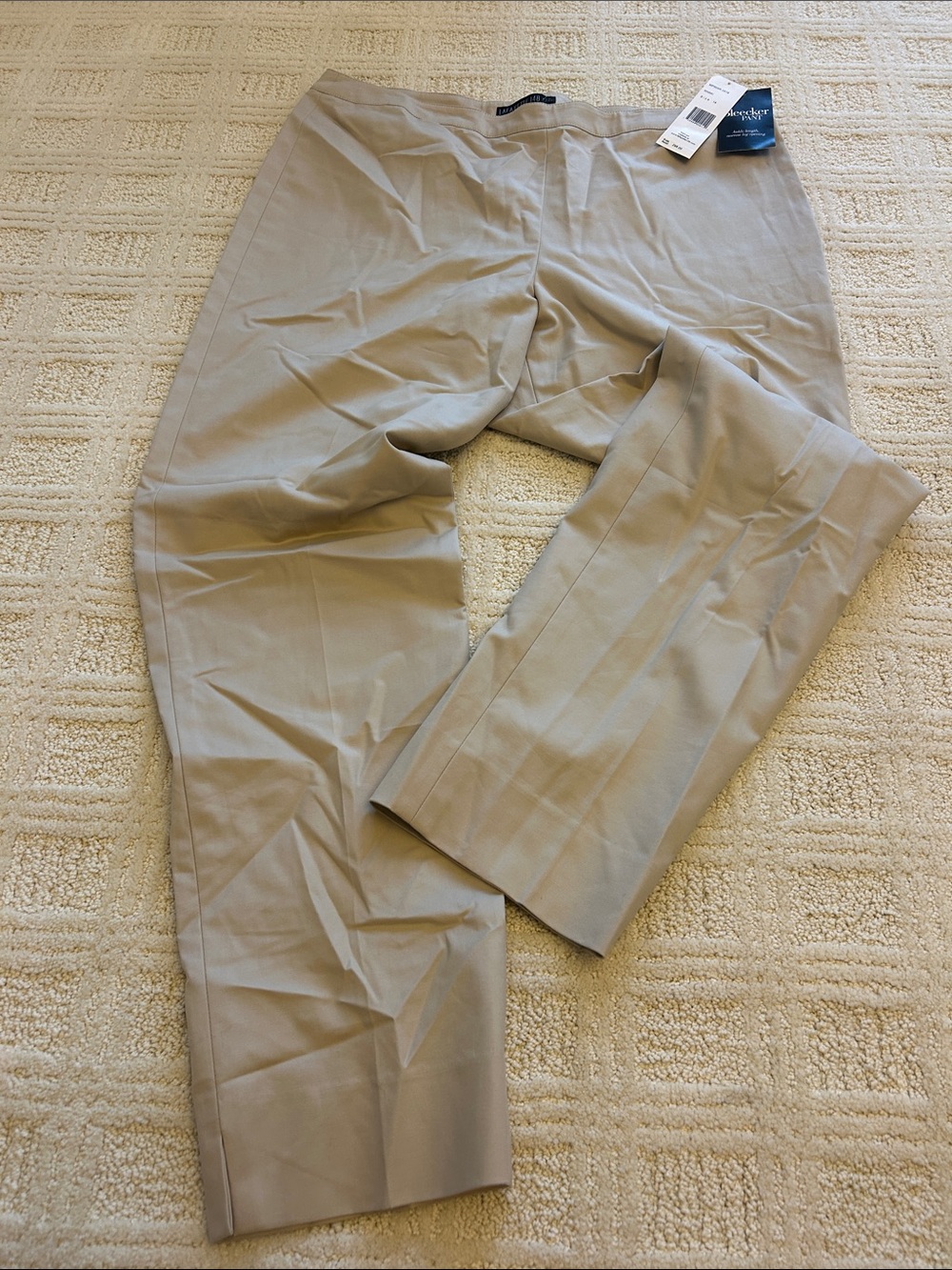 Lafayette 148 New York Women's Khaki Straight-Leg Trousers